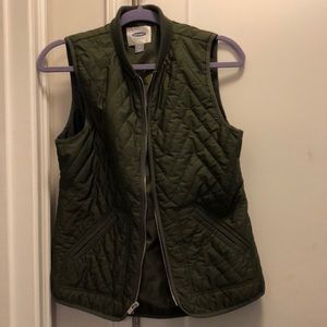 Olive Puffer Vest